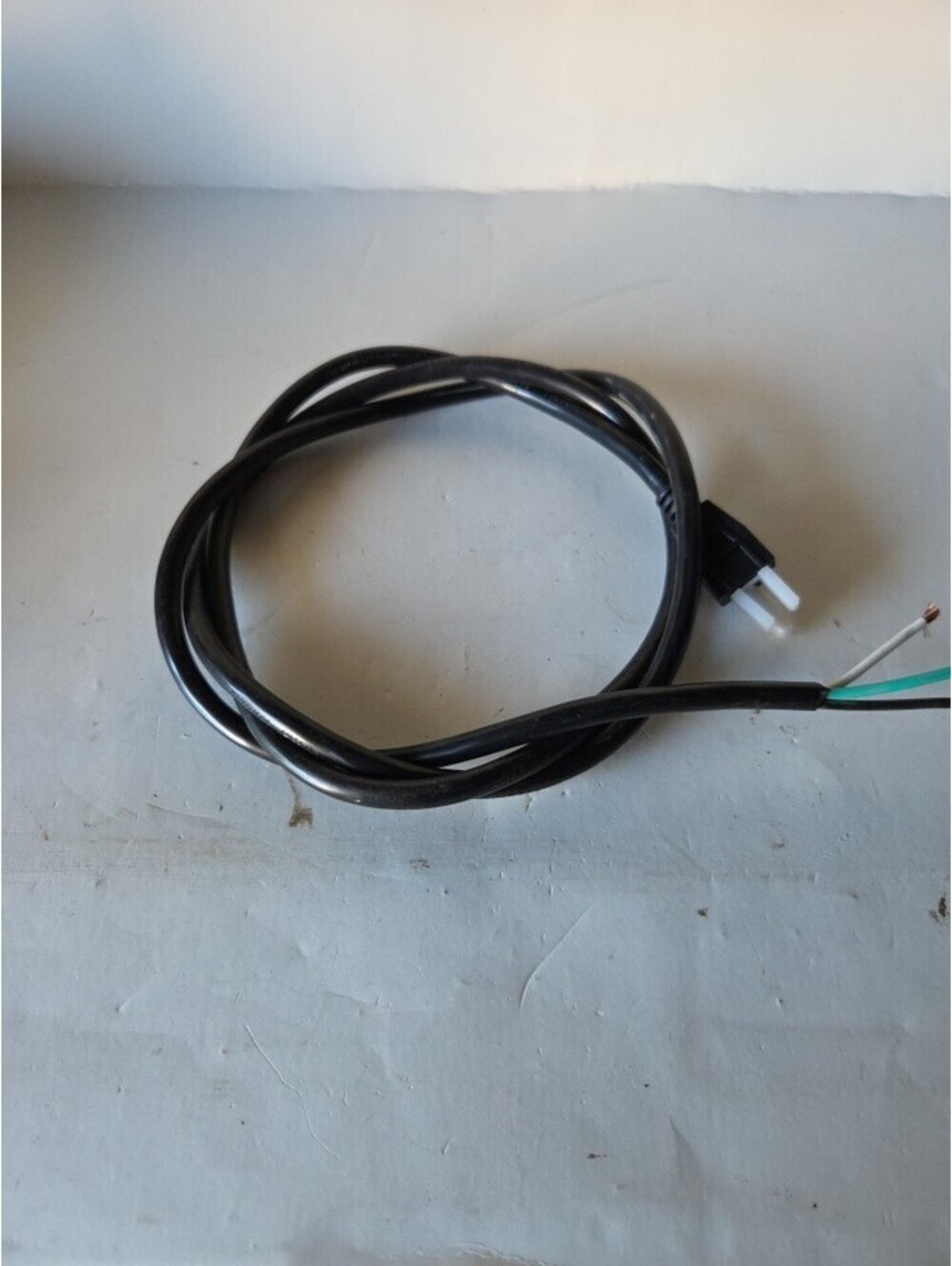 14 AWG Replacement Power Cord with Open End - 6 Ft Black Extension Cable SC5